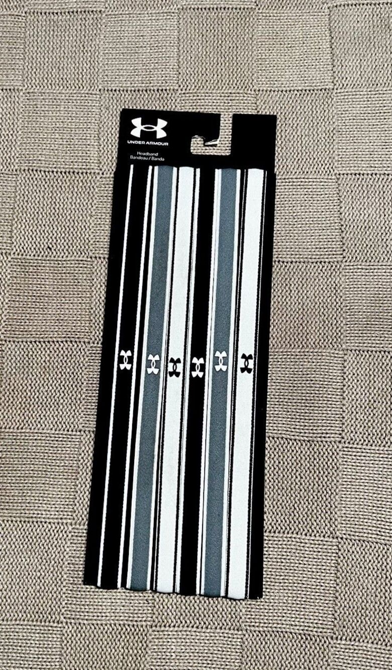 Under Armour Womens Headbands Non-Slip Elastic Athletic Slim 6 Pack  NWT